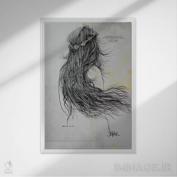تابلو دکوراتیو پرواز اثر لوی جوور - نمای قابدار سفید