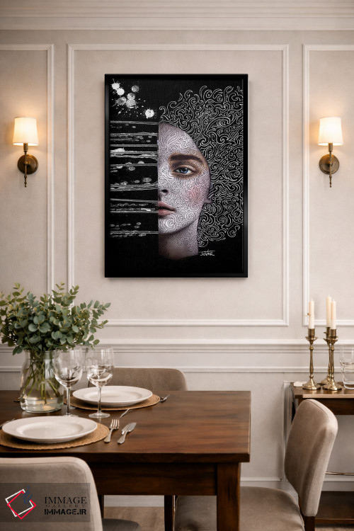 تابلو دکوراتیو ابعاد اثر لوی جوور - D1B