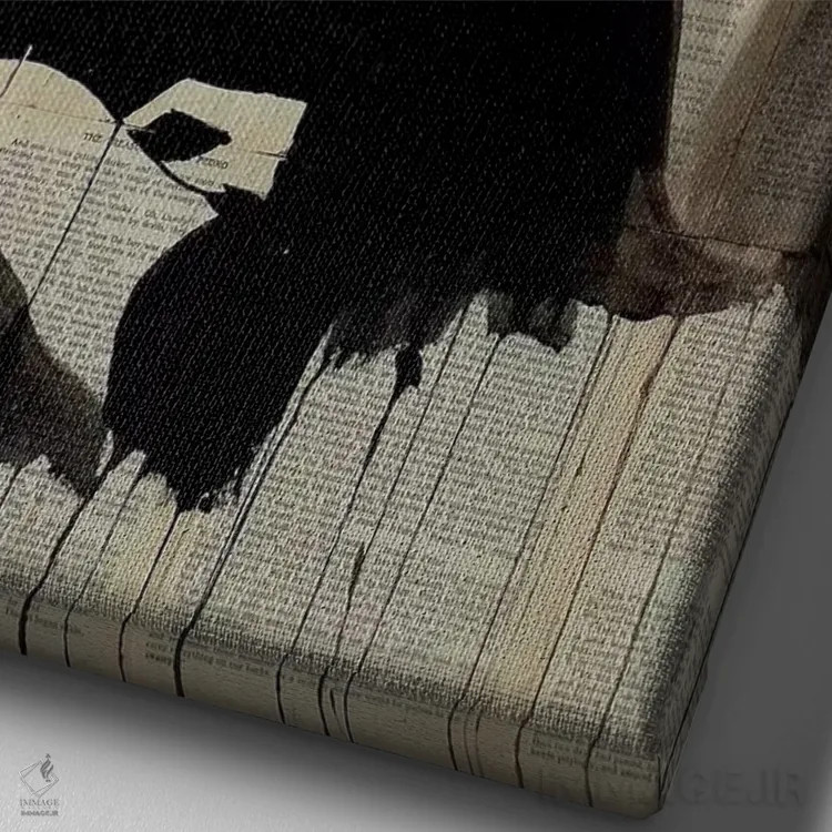 تابلو دکوراتیو هی سوناتا اثر لوی جوور - نمای نزدیک بافت بوم