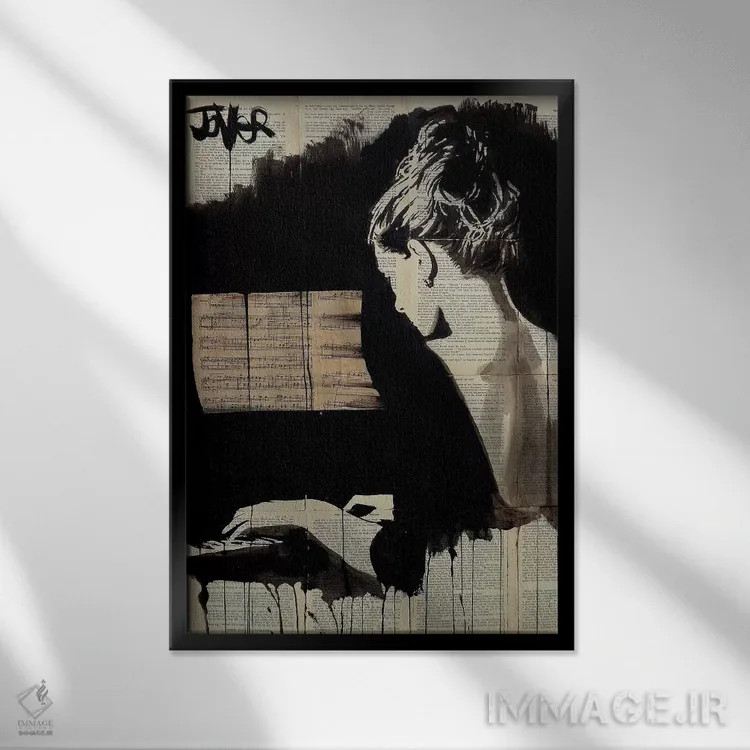 تابلو دکوراتیو هی سوناتا اثر لوی جوور - نمای قابدار مشکی