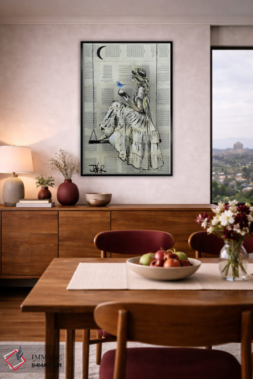 تابلو دکوراتیو امید جاری اثر لوی جوور - D4B