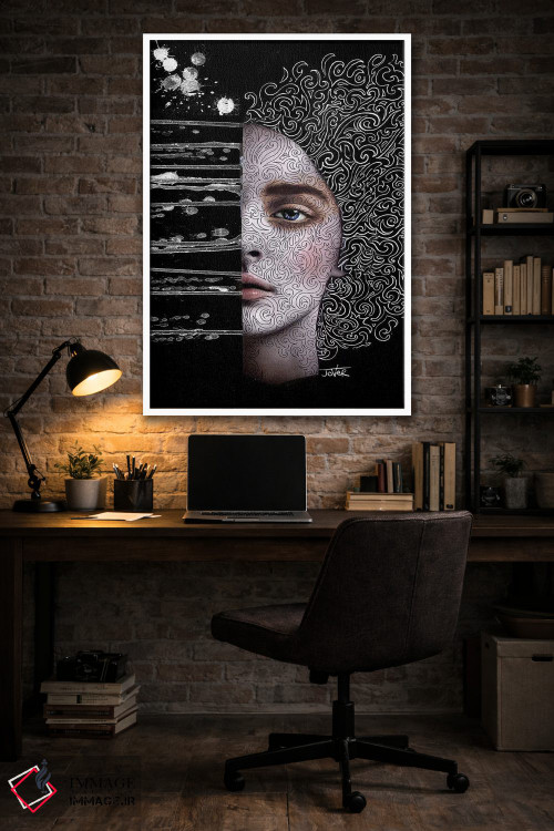 تابلو دکوراتیو ابعاد اثر لوی جوور - D5W
