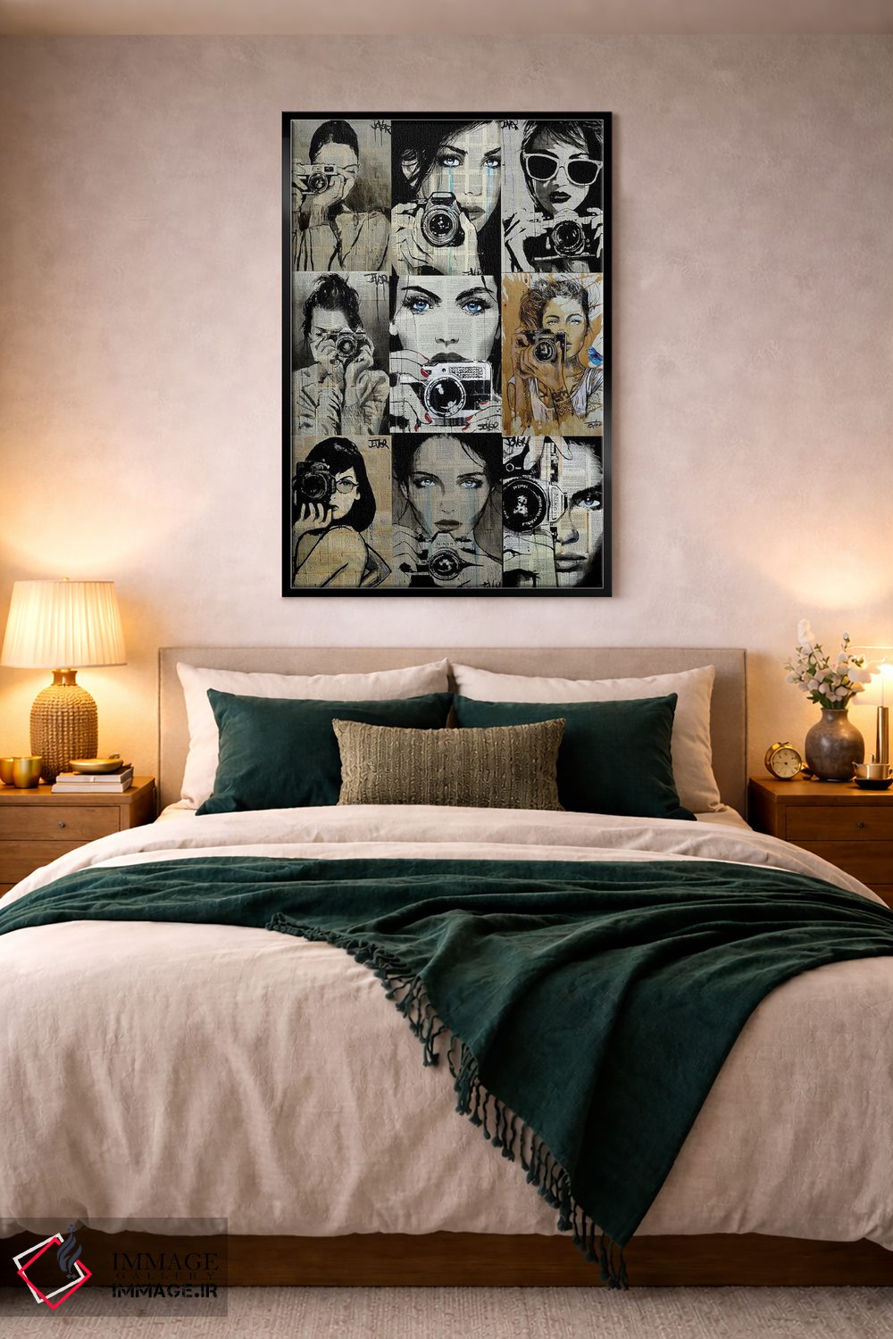 تابلو دکوراتیو ۹ دختر عکاس اثر لوی جوور - D5B