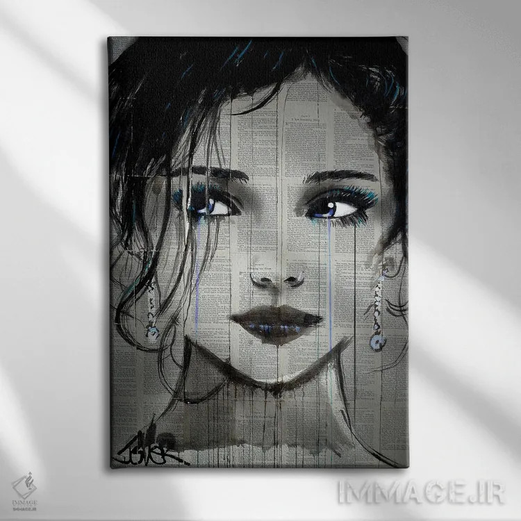 تابلو دکوراتیو حوضچه های آبی اثر لوی جوور - نمای روبهرو روی دیوار