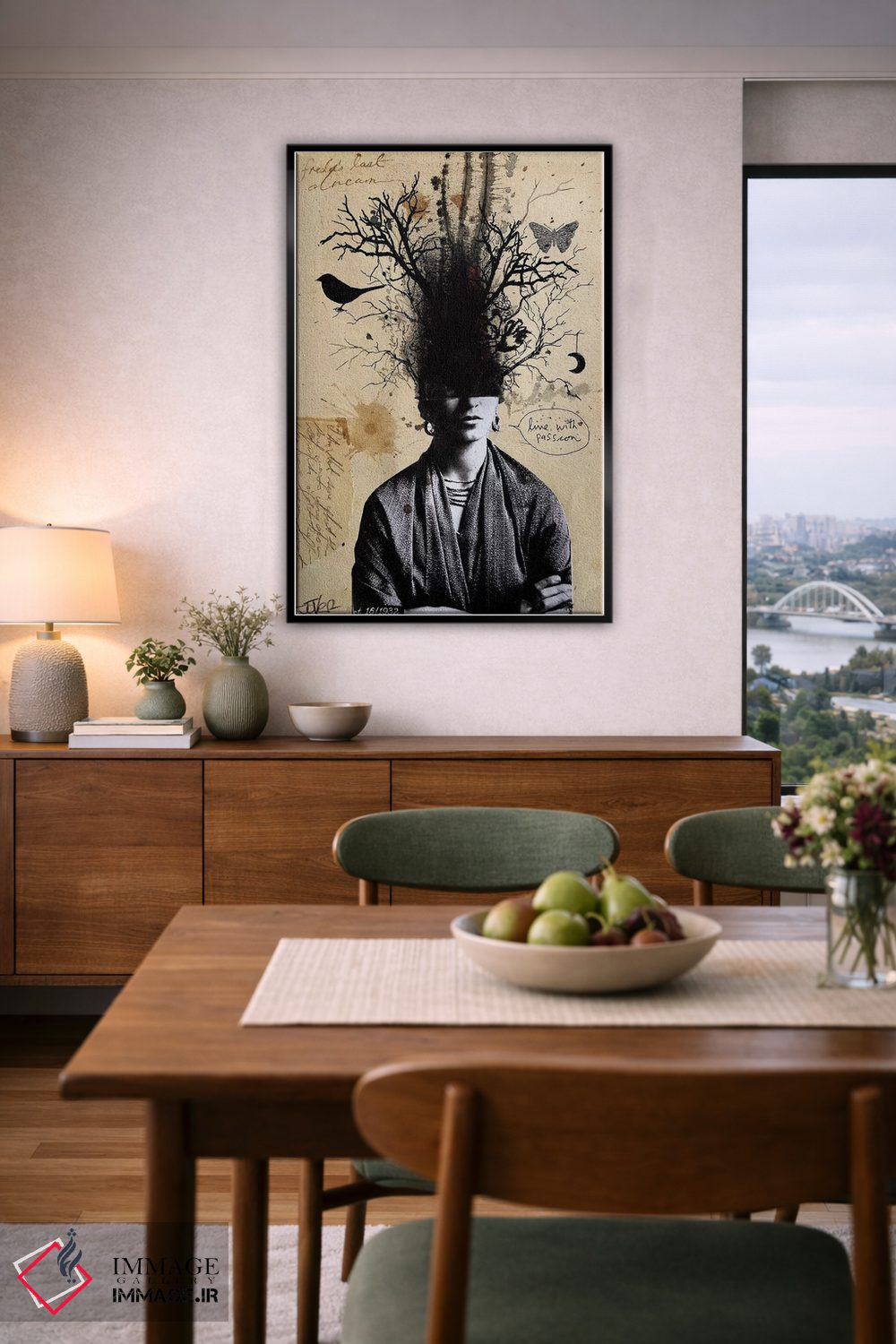 تابلو دکوراتیو آخرین رویای فریدا اثر لوی جوور - D6B