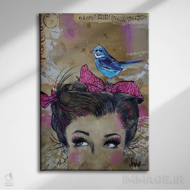 تابلو دکوراتیو دیدار در آنجا اثر لوی جوور - نمای روبهرو روی دیوار