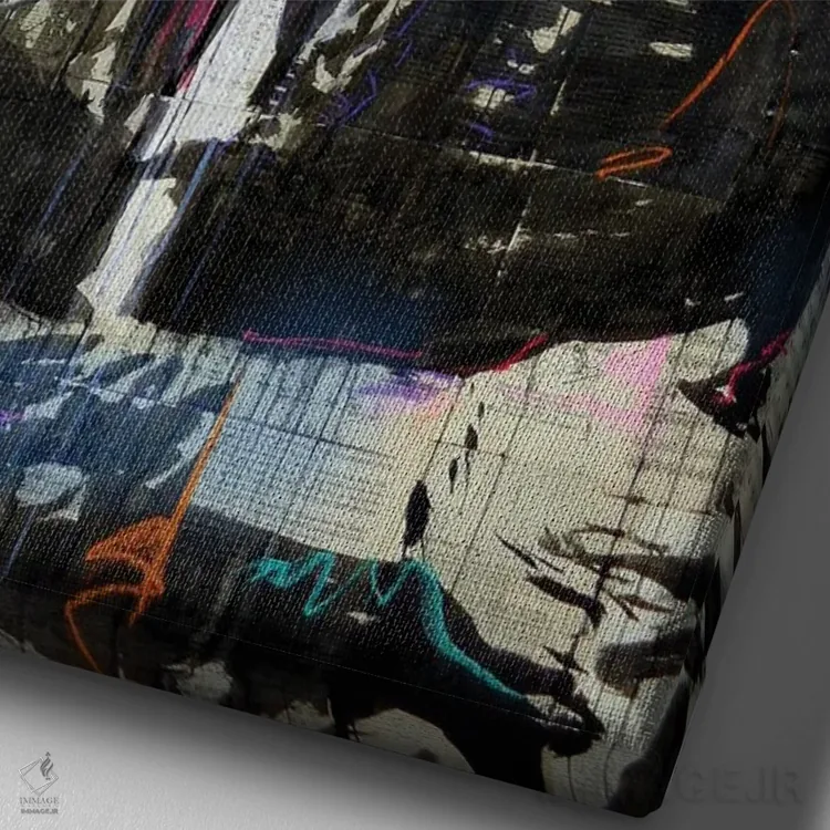 تابلو دکوراتیو اگر آن را می خواهی اثر لوی جوور - نمای نزدیک بافت بوم