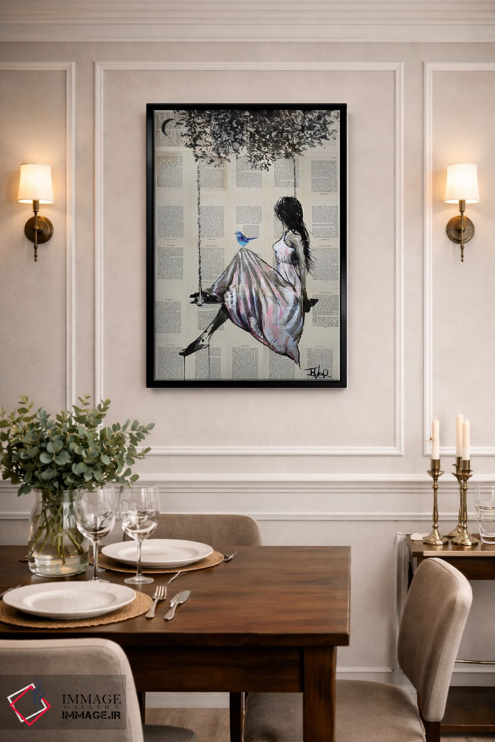 تابلو دکوراتیو ماهیت امید اثر لوی جوور - D3B