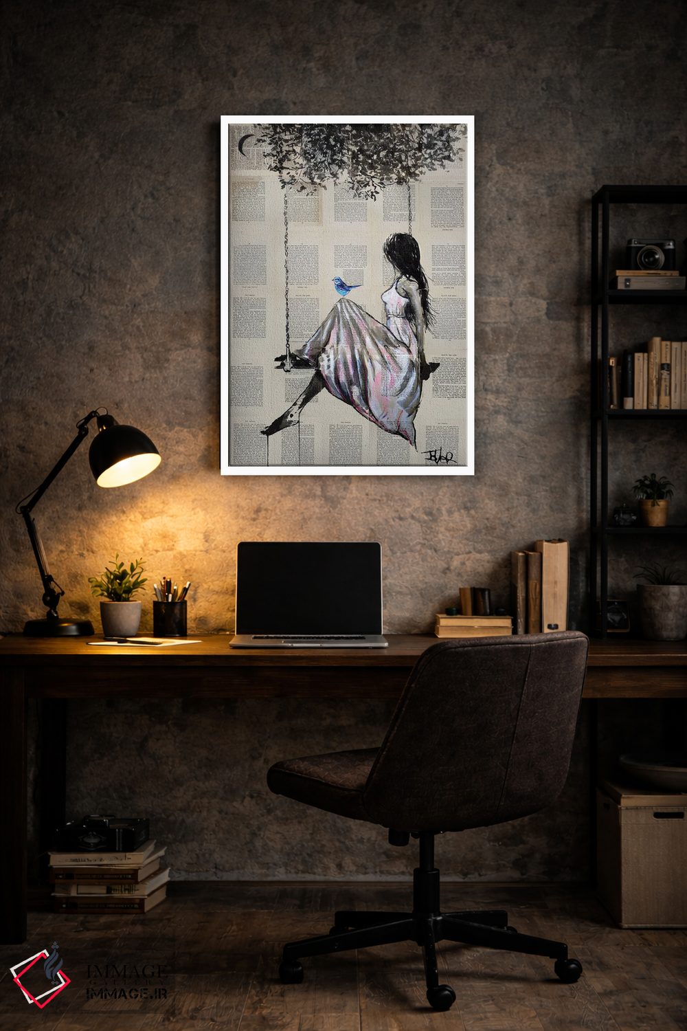 تابلو دکوراتیو ماهیت امید اثر لوی جوور - D4W