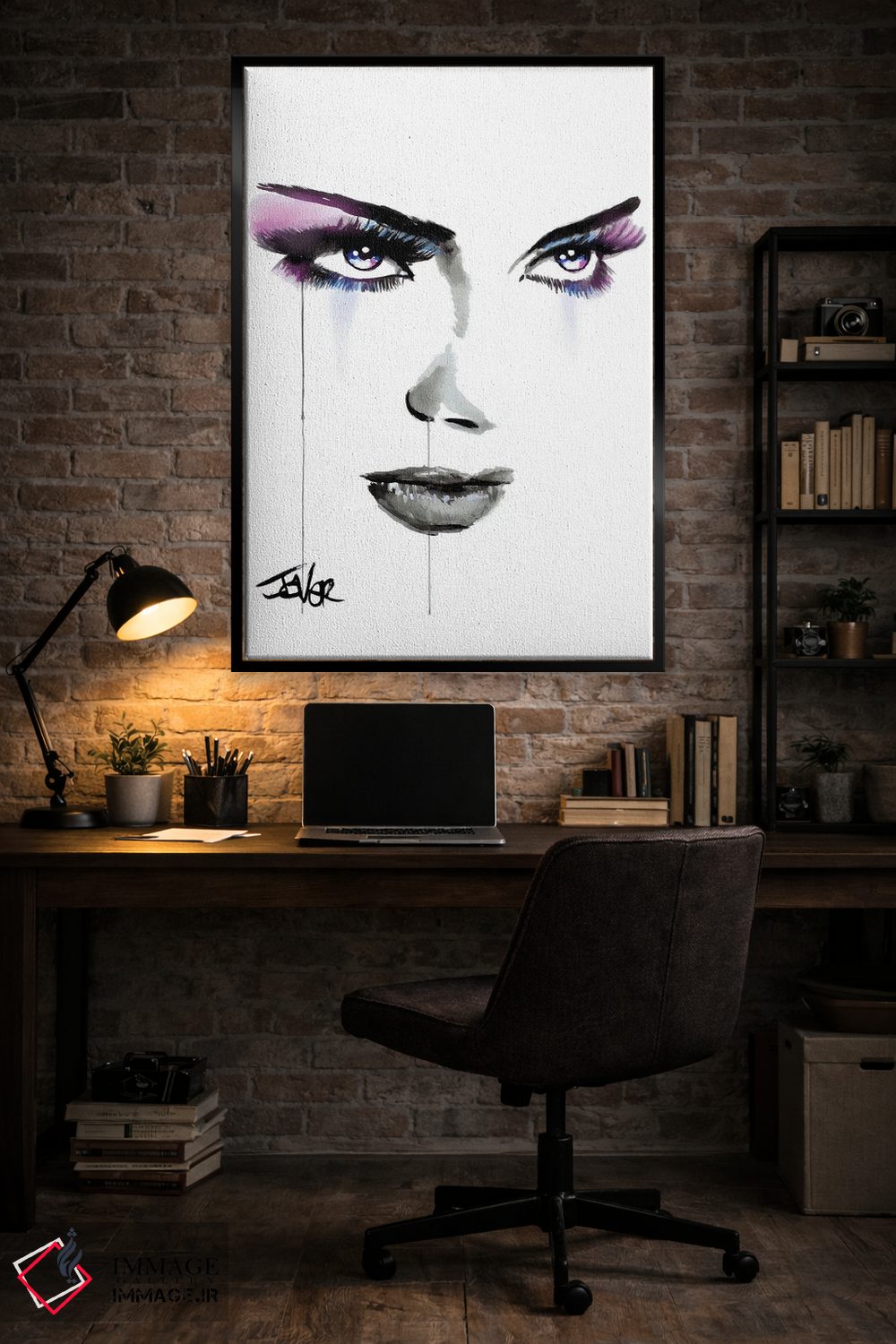تابلو مدرن انرژی آبی اثر لوی جوور - D6B