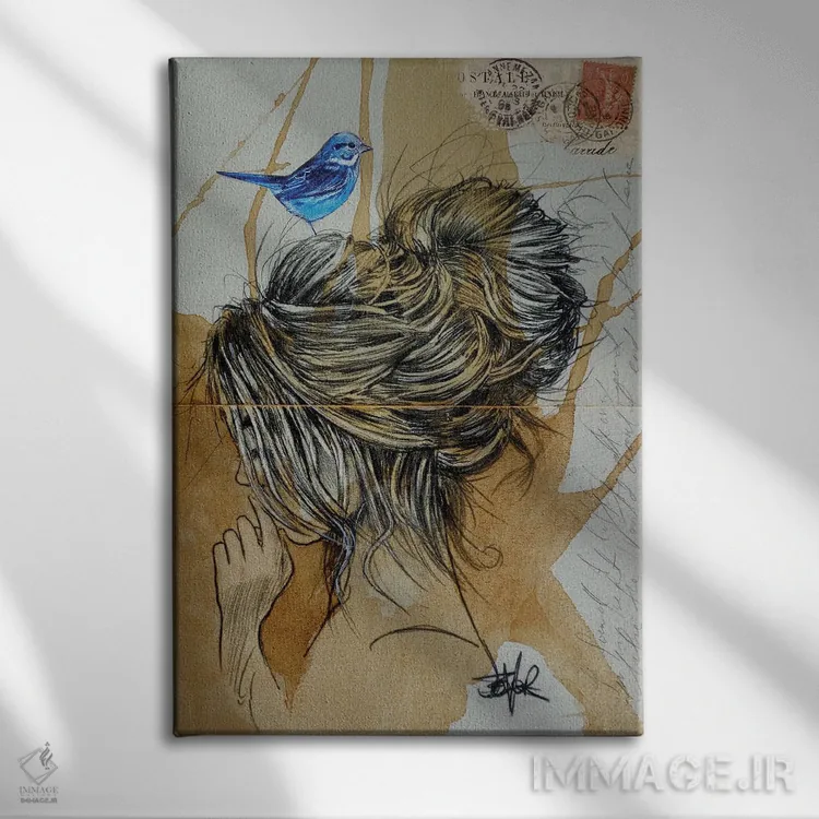 تابلو دکوراتیو تفکر نهایی اثر لوی جوور - نمای روبهرو روی دیوار