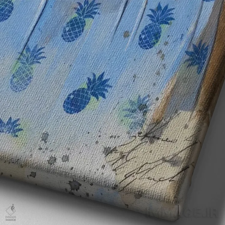 تابلو دکوراتیو یادداشت های تعطیلات اثر لوی جوور - نمای نزدیک بافت بوم