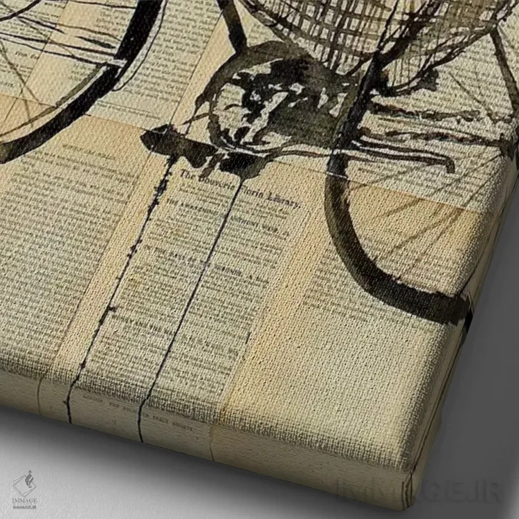 تابلو دکوراتیو راه ویولت اثر لوی جوور - نمای نزدیک بافت بوم