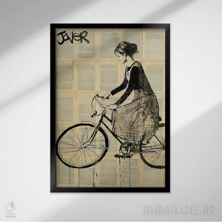 تابلو دکوراتیو راه ویولت اثر لوی جوور - نمای قابدار مشکی