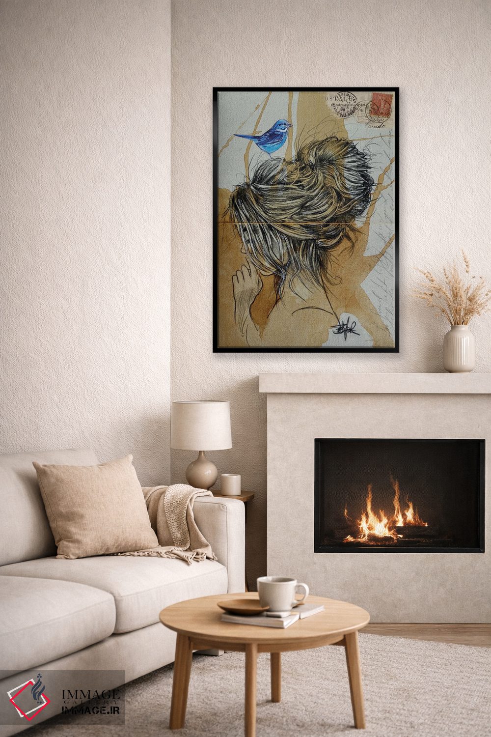 تابلو دکوراتیو تفکر نهایی اثر لوی جوور - D6B