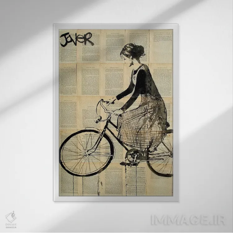 تابلو دکوراتیو راه ویولت اثر لوی جوور - نمای قابدار سفید