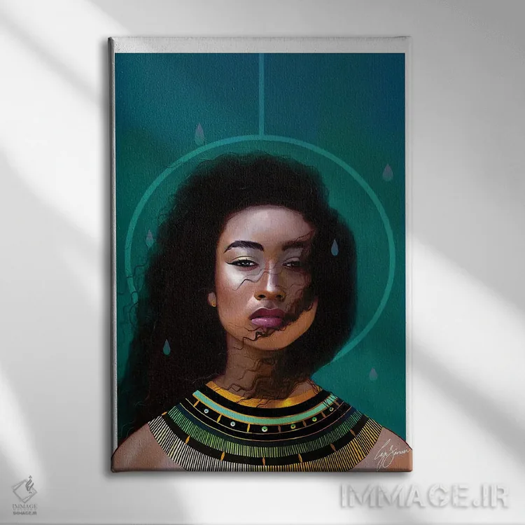 تابلو دکوراتیو ملکه اثر لاژی سنوسی - نمای روبهرو روی دیوار