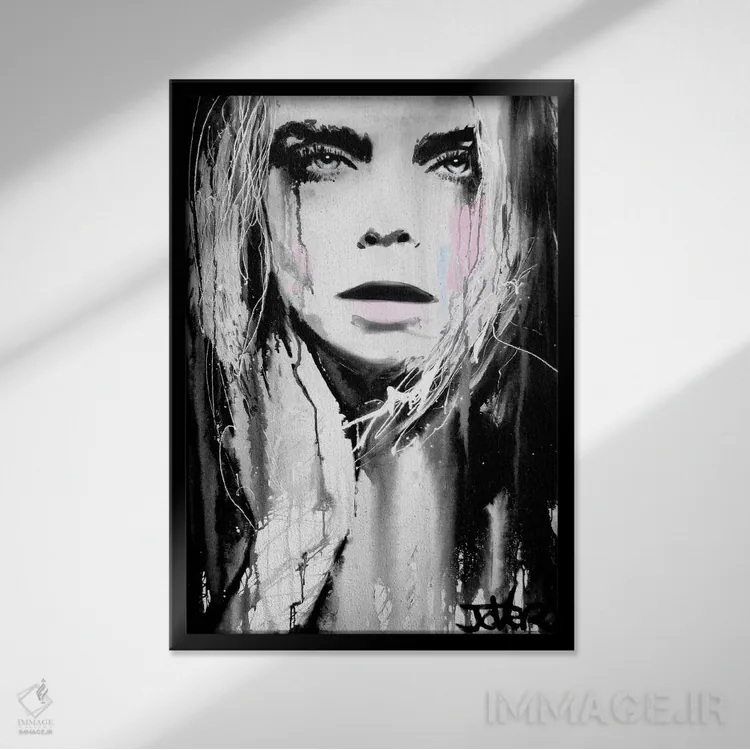 تابلو دکوراتیو اشاره اثر لوی جوور - نمای قابدار مشکی