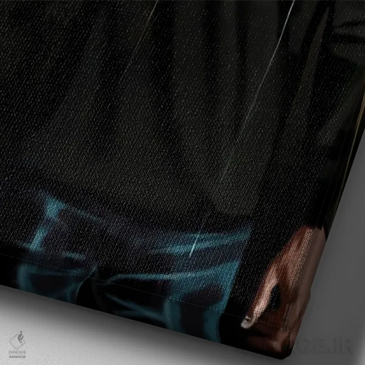 تابلو دکوراتیو دنیا مال توست اثر لاژی سنوسی - نمای نزدیک بافت بوم