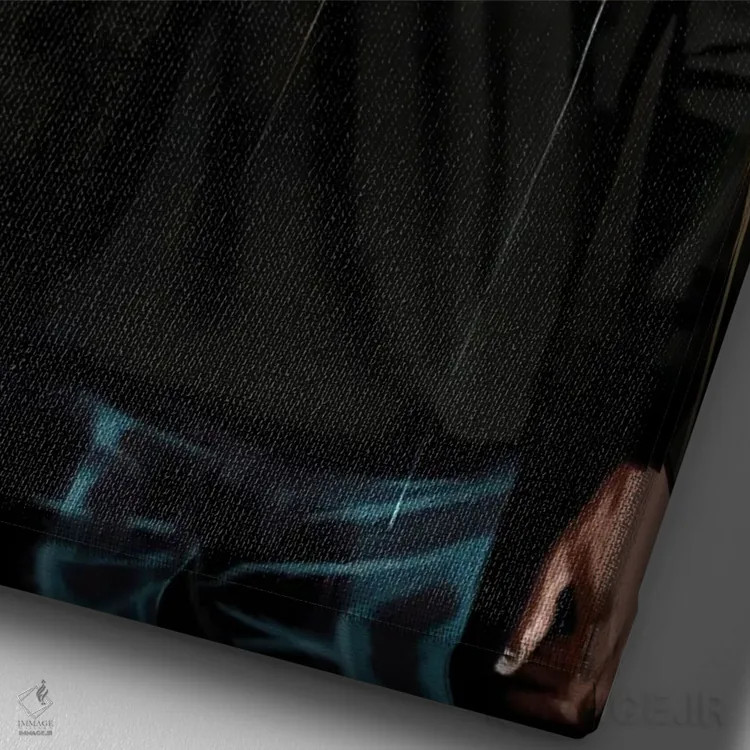 تابلو دکوراتیو دنیا مال توست اثر لاژی سنوسی - نمای نزدیک بافت بوم