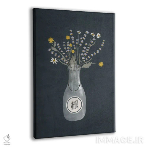 تابلو مدرن گل های مزرعه اثر لورا کونیندیک - نمای پرسپکتیو محصول