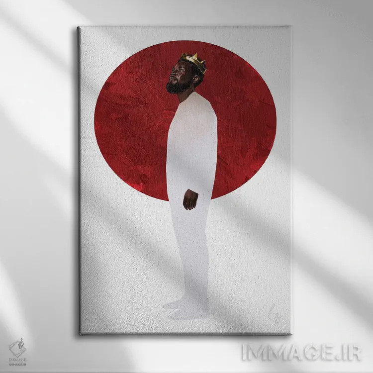 تابلو دکوراتیو تاج اثر لاژی سنوسی - نمای روبهرو روی دیوار