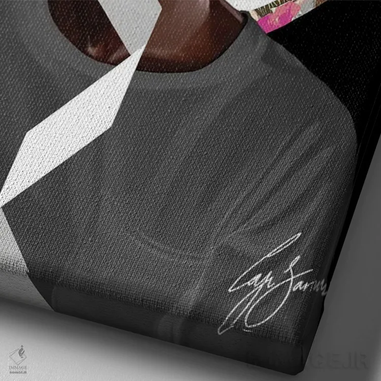 تابلو دکوراتیو ما چون پادشاهان اثر لاژی سنوسی - نمای نزدیک بافت بوم