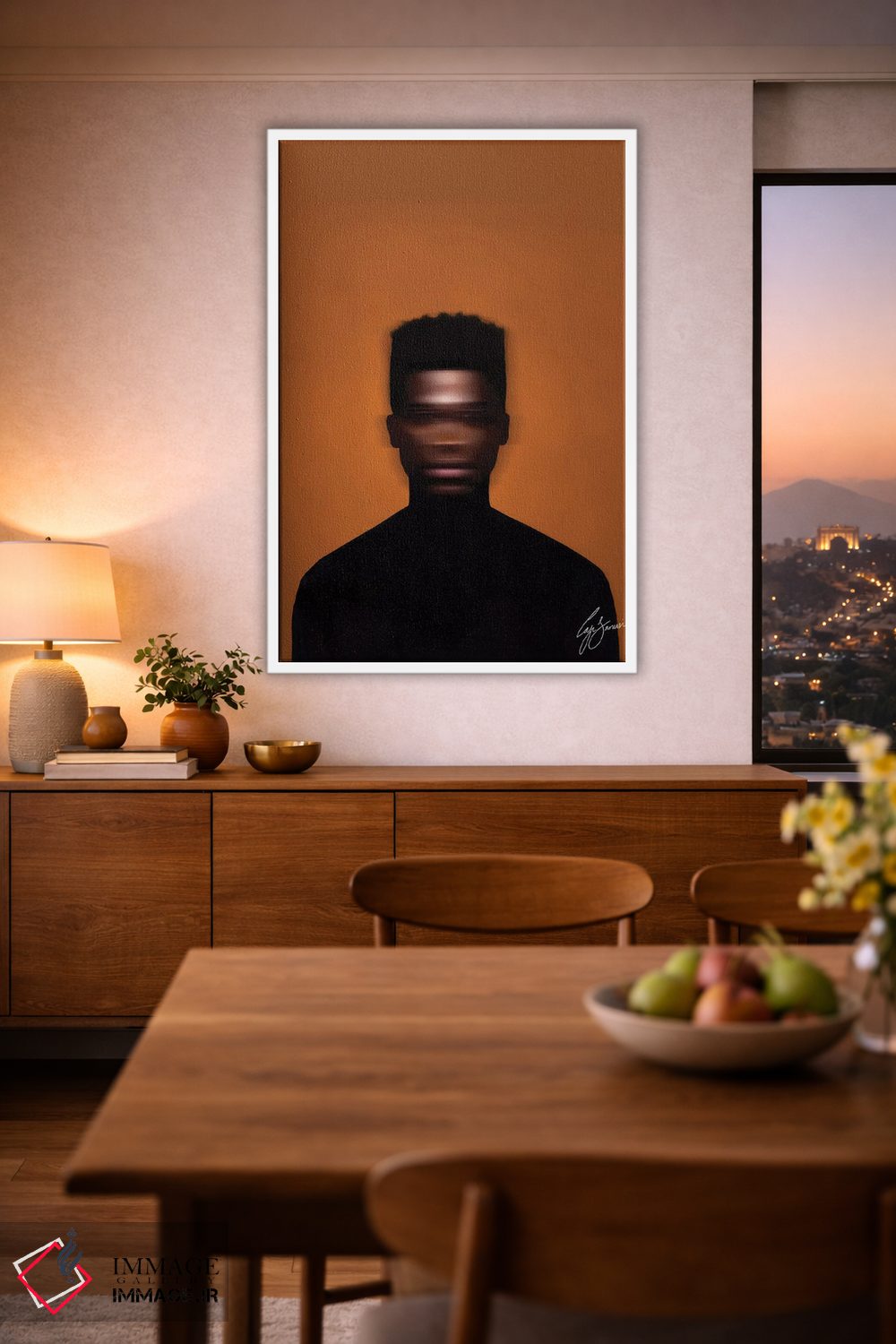 تابلو دکوراتیو هیچ کجا اثر لاژی سنوسی - D1W