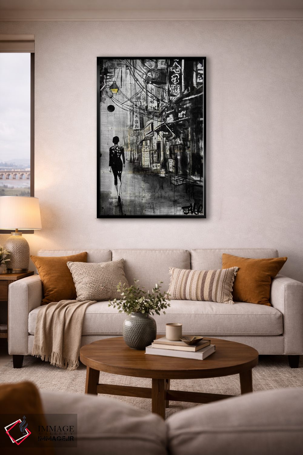 تابلو دکوراتیو گشت وگذار در محله چینی ها اثر لوی جوور - D4B
