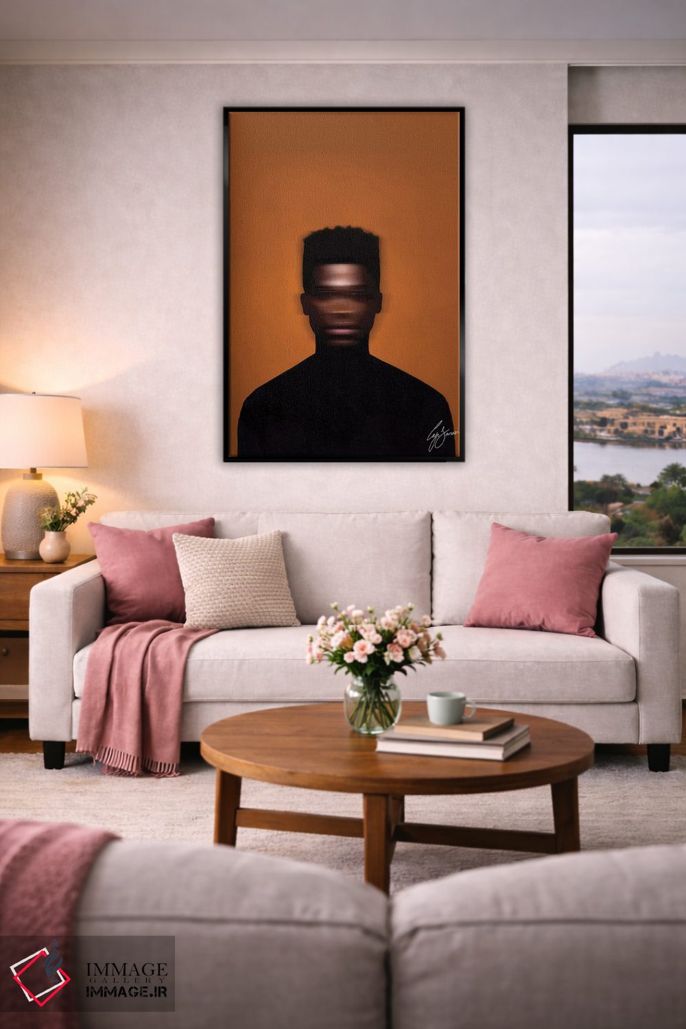 تابلو دکوراتیو هیچ کجا اثر لاژی سنوسی - D5B