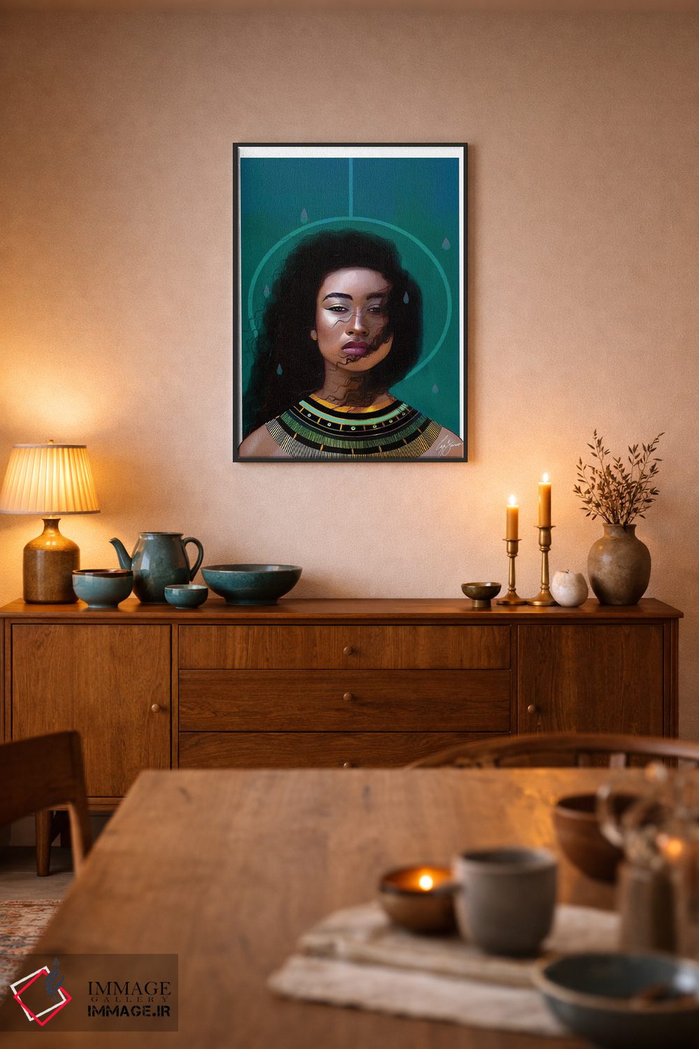 تابلو دکوراتیو ملکه اثر لاژی سنوسی - D6B