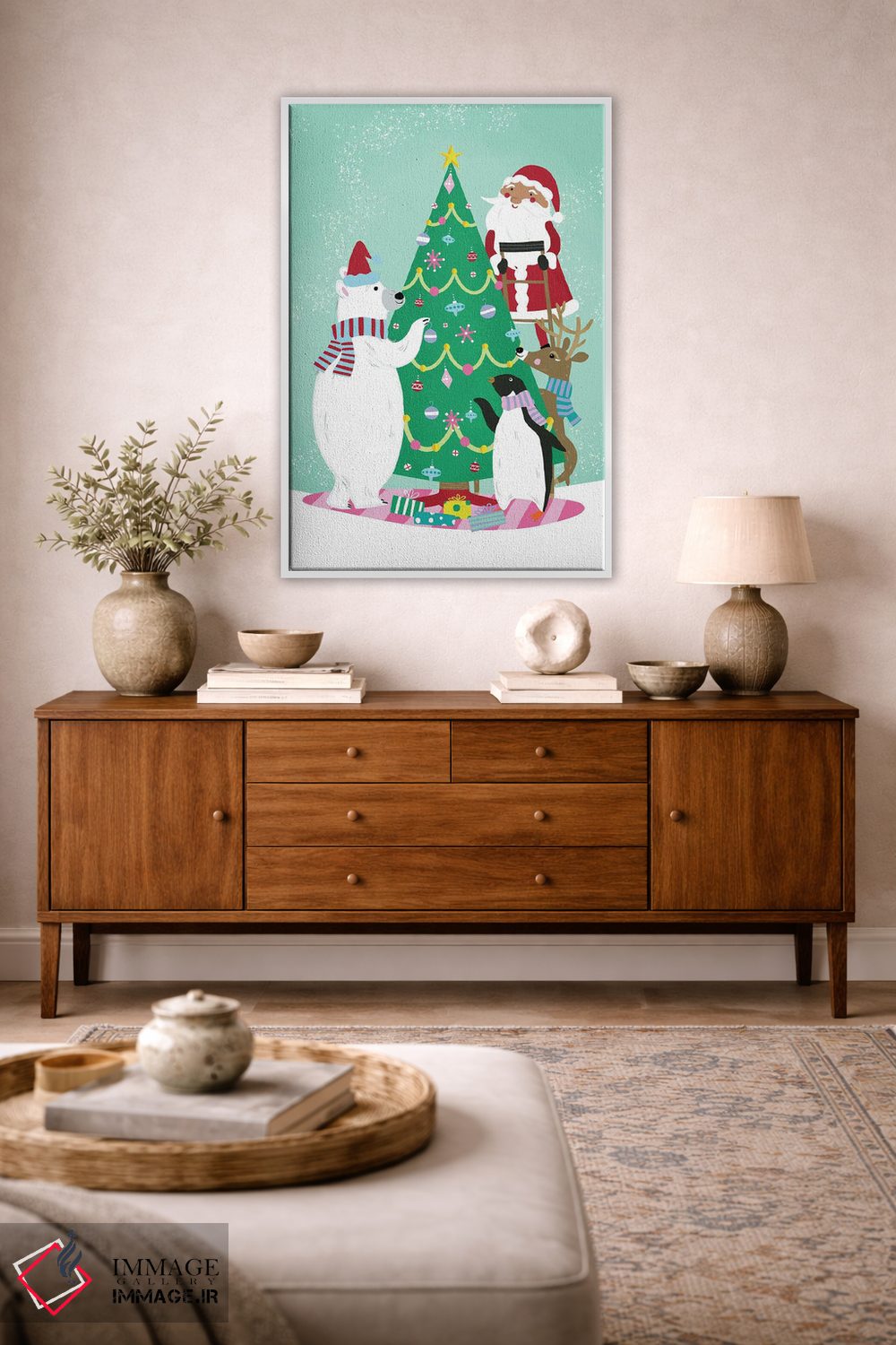 تابلو دکوراتیو تزئین درخت اثر لورا کونیندیک - D2W