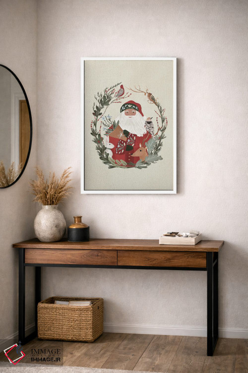تابلو دکوراتیو کریسمس جنگلی اثر لورا کونیندیک - D3W