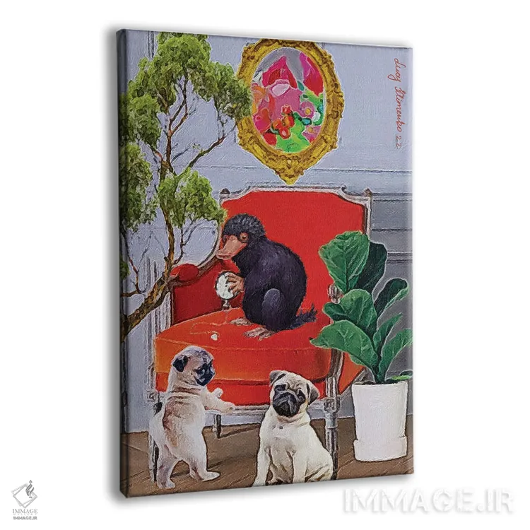 تابلو دکوراتیو نگهدارنده زمان اثر لوسی کلیمنکو - نمای پرسپکتیو محصول