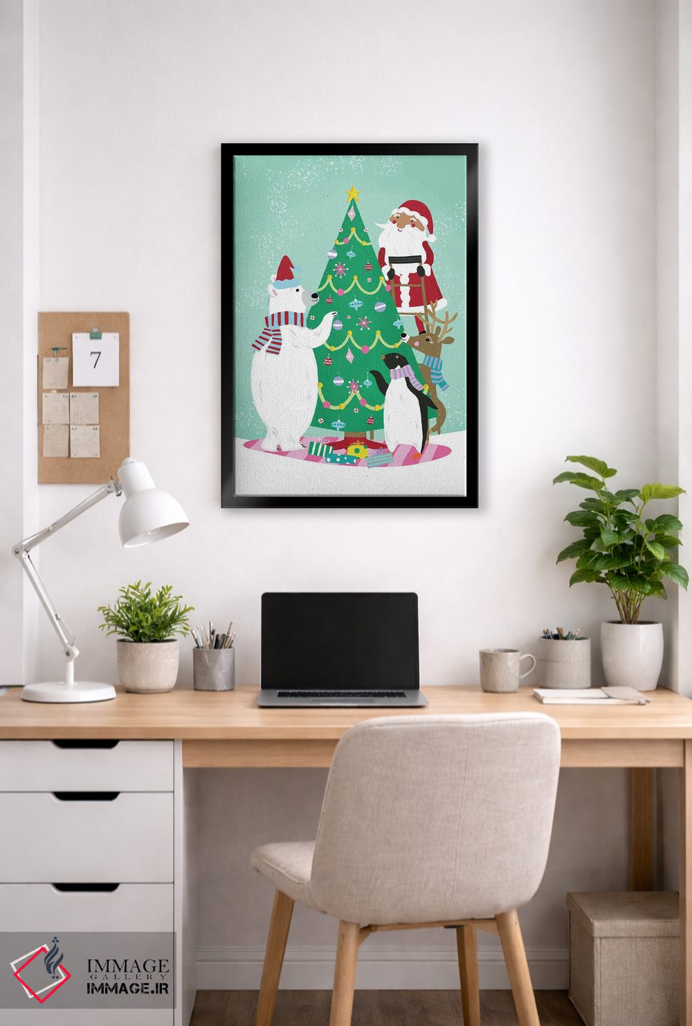 تابلو دکوراتیو تزئین درخت اثر لورا کونیندیک - D6B