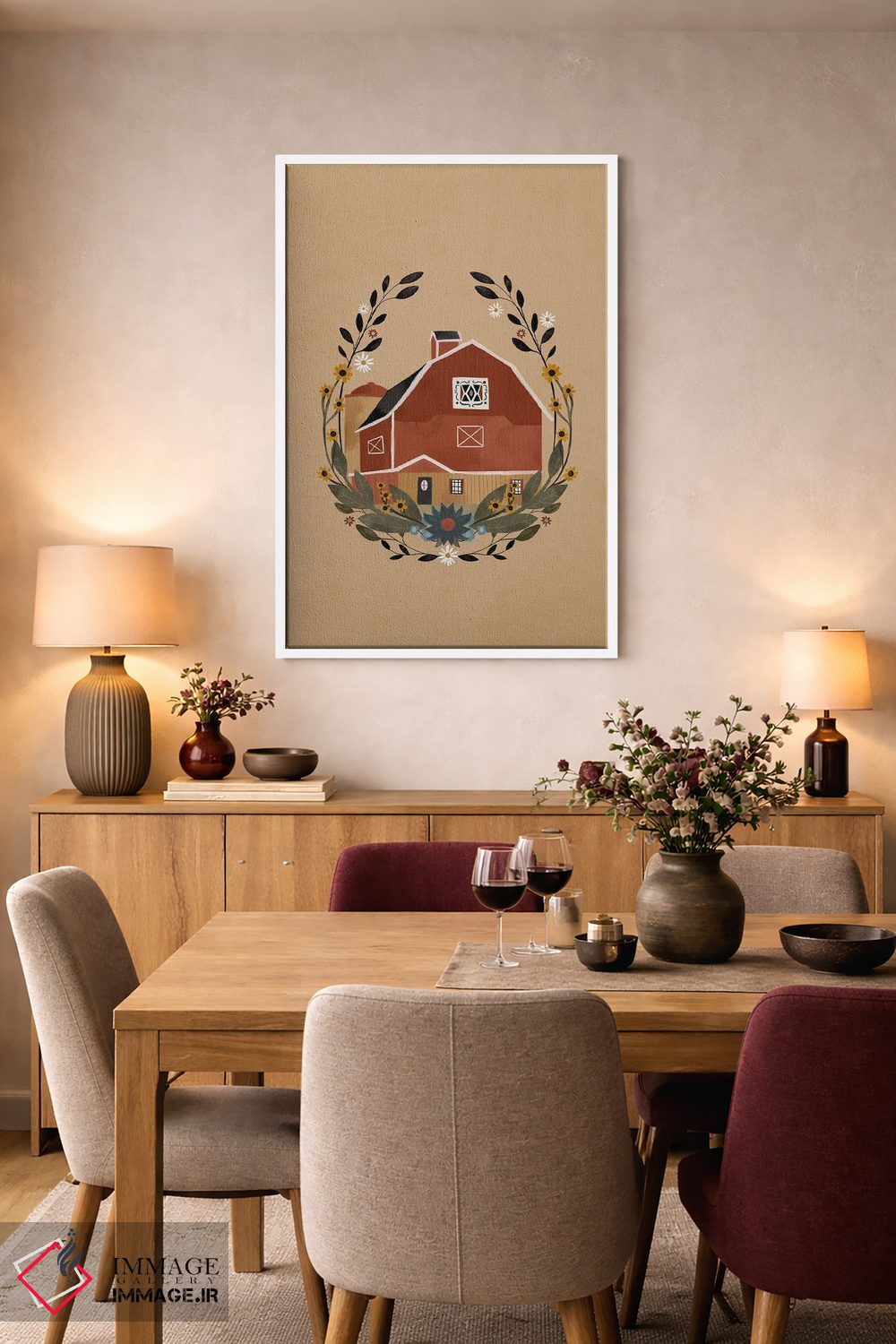 تابلو دکوراتیو انبار روستایی اثر لورا کونیندیک - D6W