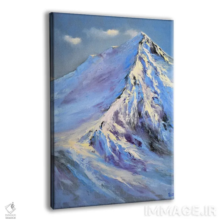 تابلو دکوراتیو قله های برفی اثر النا لوکینا - نمای پرسپکتیو محصول