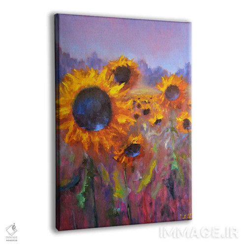 تابلو دکوراتیو فصل گل آفتابگردان اثر النا لوکینا - نمای پرسپکتیو محصول