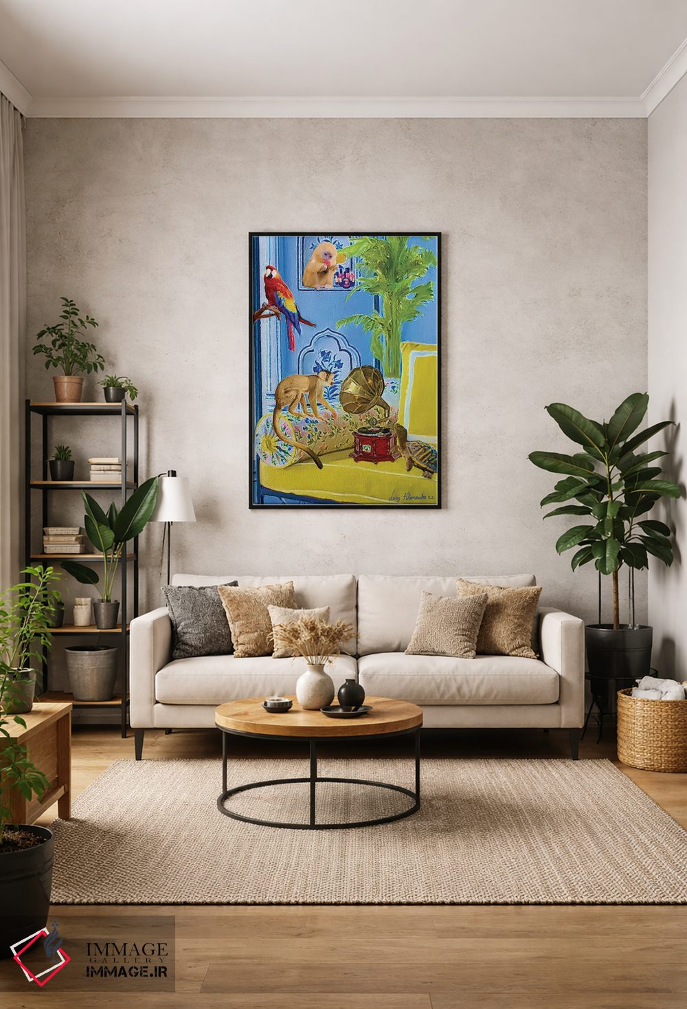 تابلو دکوراتیو دوستان پرکار اثر لوسی کلیمنکو - D1B