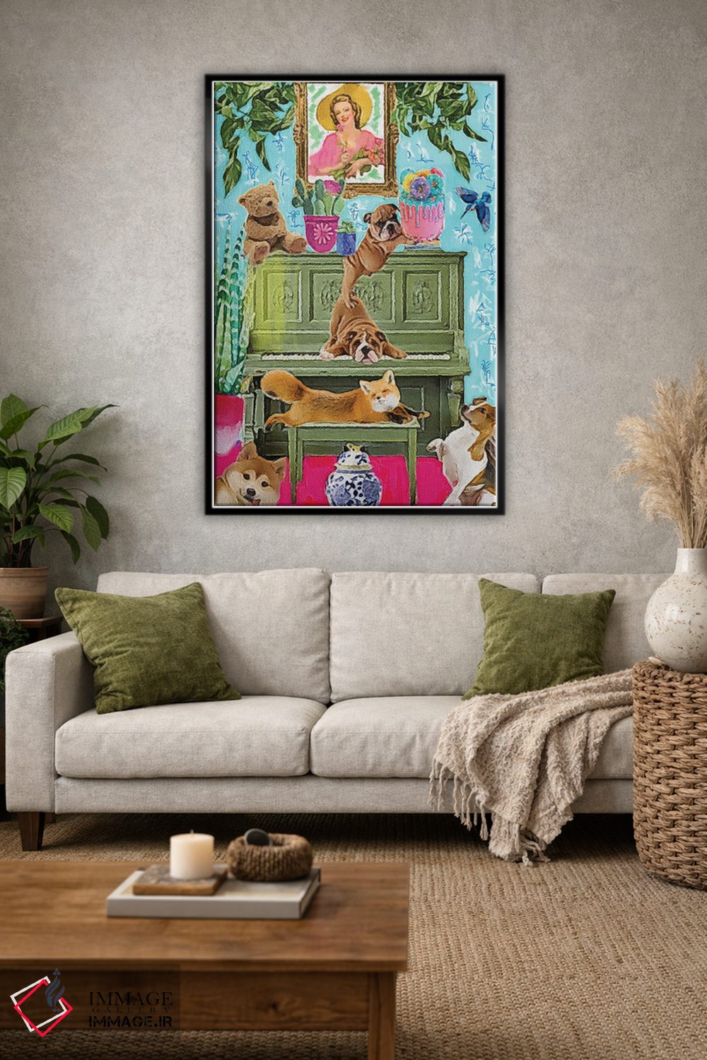 تابلو دکوراتیو آماده شدن برای تولد مامان اثر لوسی کلیمنکو - D3B