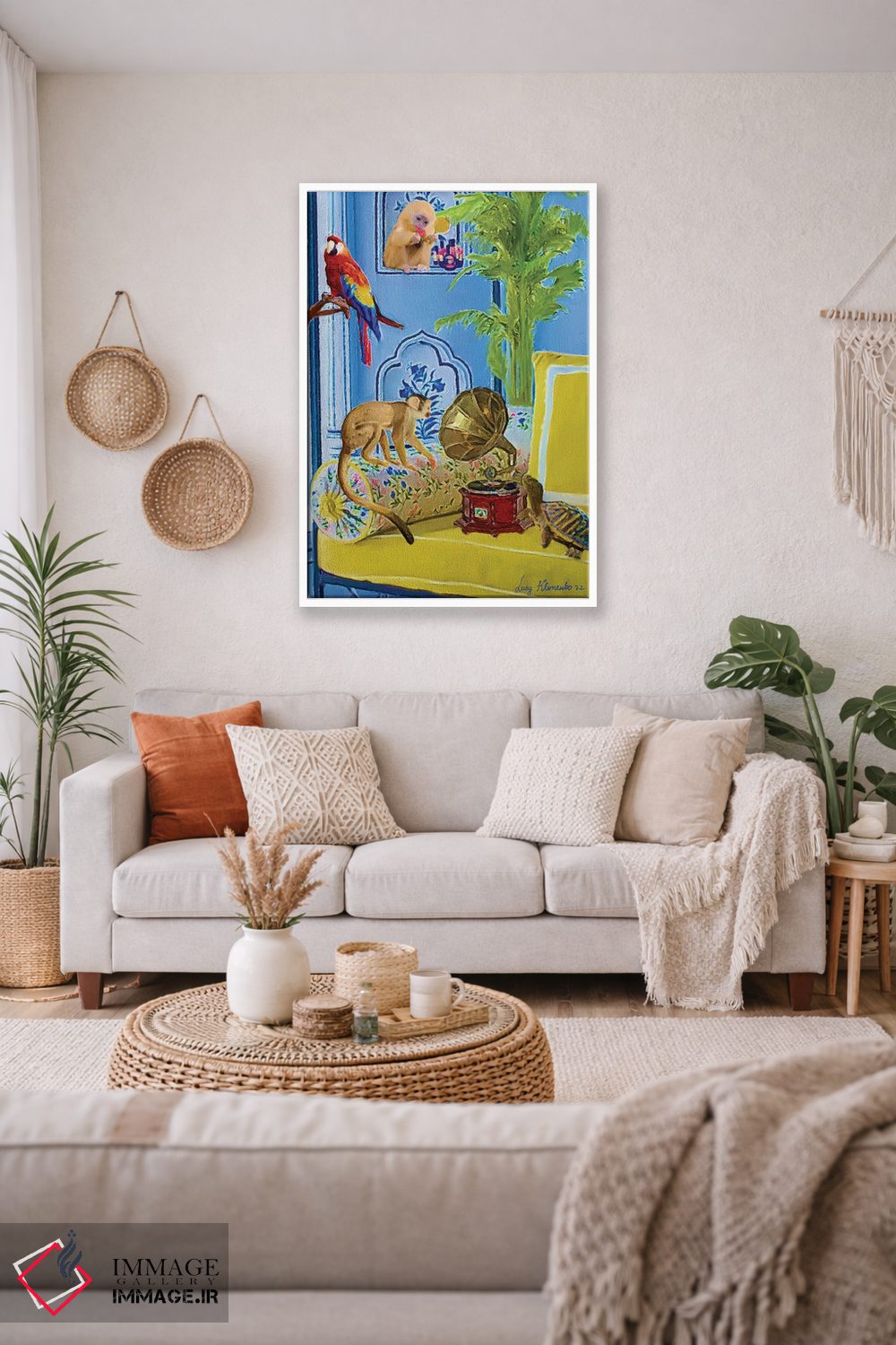 تابلو دکوراتیو دوستان پرکار اثر لوسی کلیمنکو - D2W