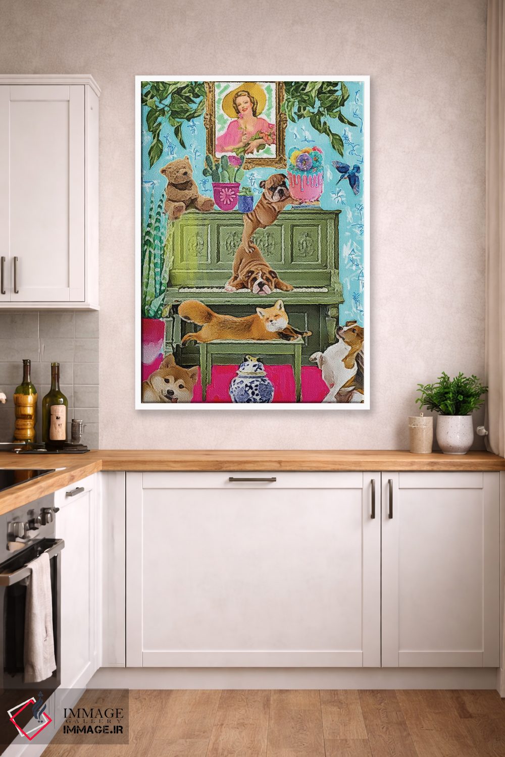 تابلو دکوراتیو آماده شدن برای تولد مامان اثر لوسی کلیمنکو - D5W