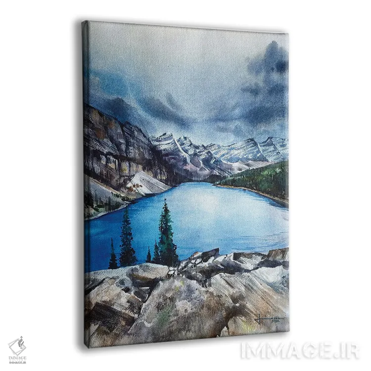 تابلو دکوراتیو یخ رفت دلربا اثر لیام کوموات - نمای پرسپکتیو محصول