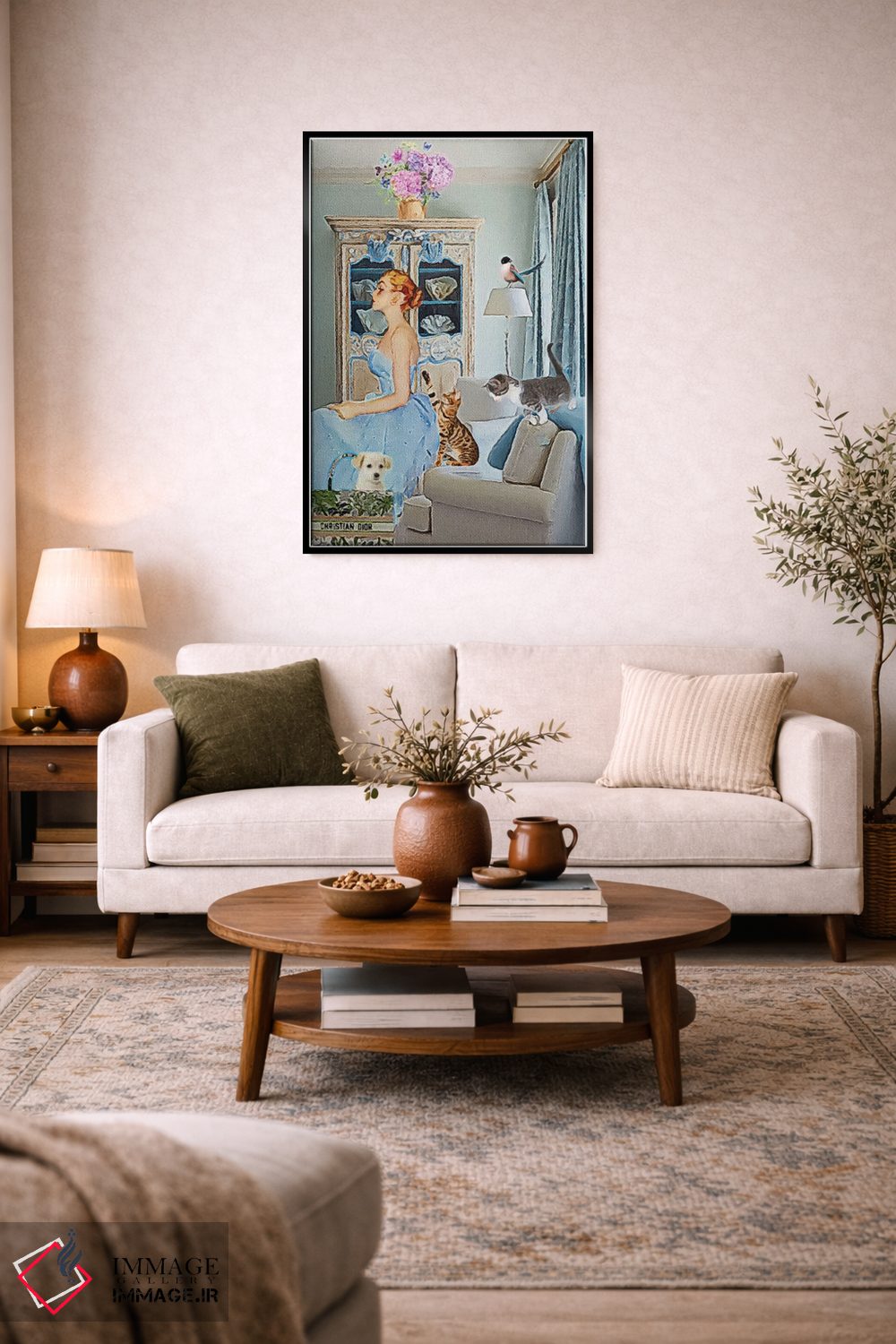 تابلو دکوراتیو در فکر شیطنت اثر لوسی کلیمنکو - D5B