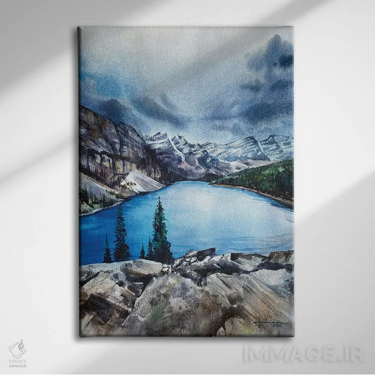 تابلو دکوراتیو یخ رفت دلربا اثر لیام کوموات - نمای روبهرو روی دیوار