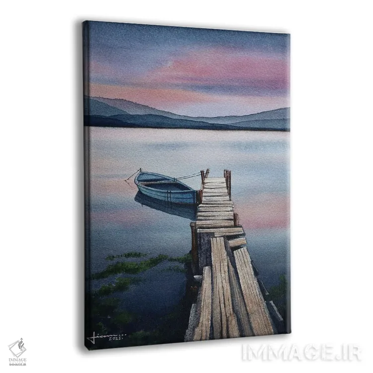 تابلو دکوراتیو آرامش بخش اثر لیام کوموات - نمای پرسپکتیو محصول