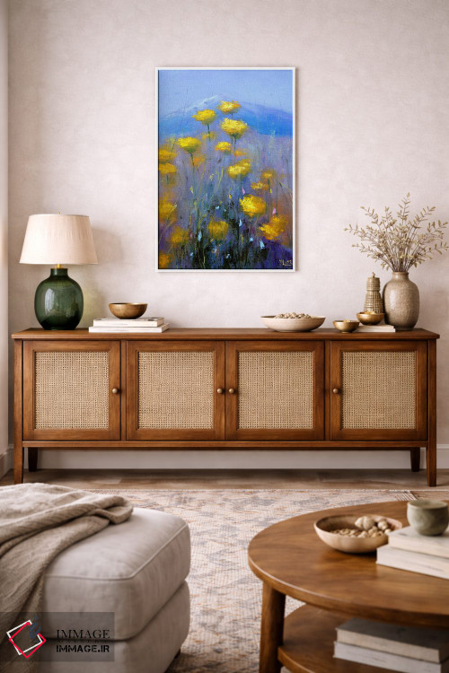 تابلو دکوراتیو چمنزار آرام کوهستانی اثر النا لوکینا - D2W