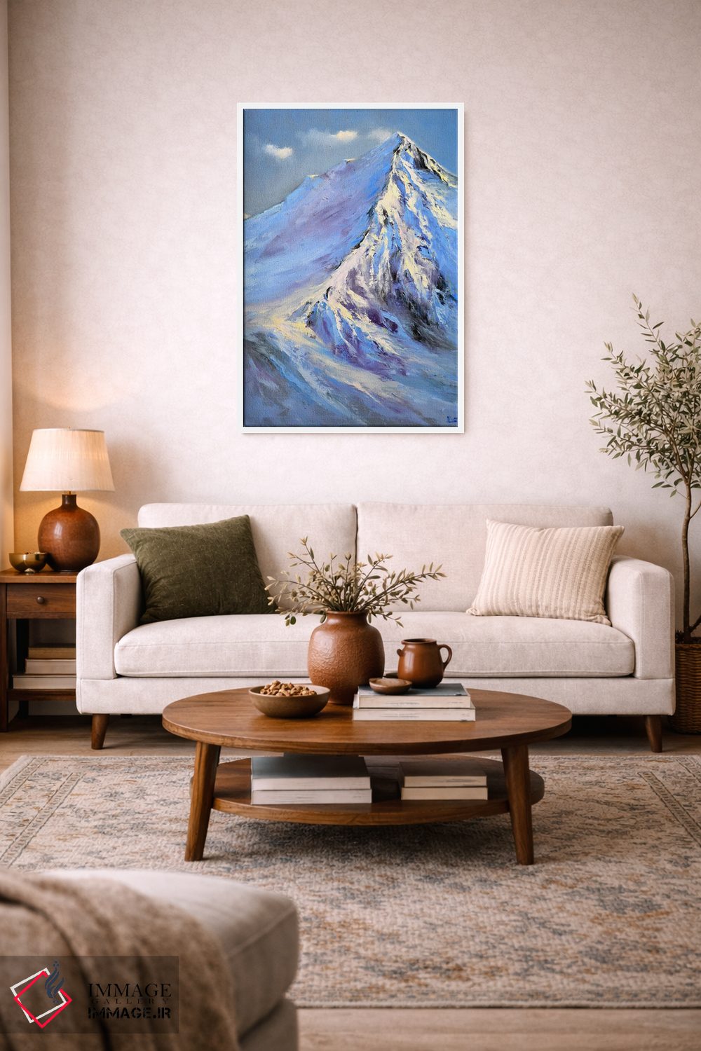 تابلو دکوراتیو قله های برفی اثر النا لوکینا - D1W