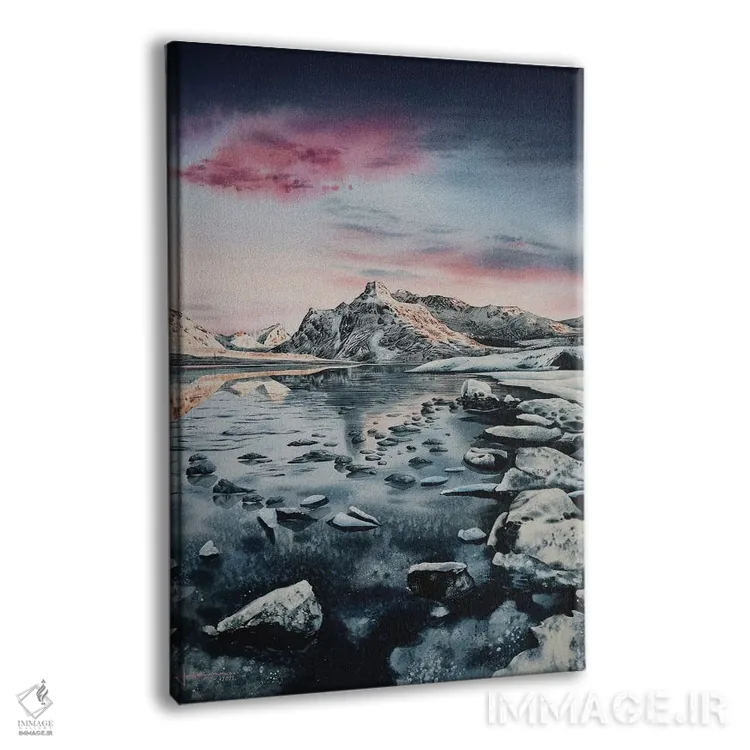 تابلو دکوراتیو بی عنوان X اثر لیام کوموات - نمای پرسپکتیو محصول