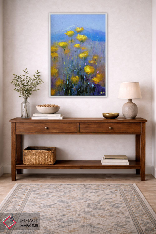 تابلو دکوراتیو چمنزار آرام کوهستانی اثر النا لوکینا - D3W